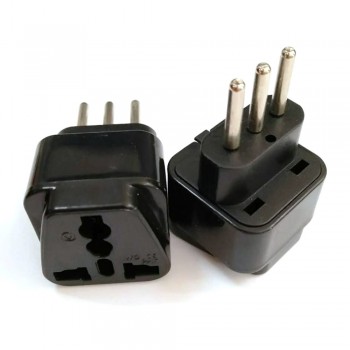 Universal UK/US/EU/AU To Italy Uruguay Syria 3 pin Travel Power Adapter Plug Charge Converter Wall Plug