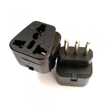 Universal UK/US/EU/AU To Italy Uruguay Syria 3 pin Travel Power Adapter Plug Charge Converter Wall Plug