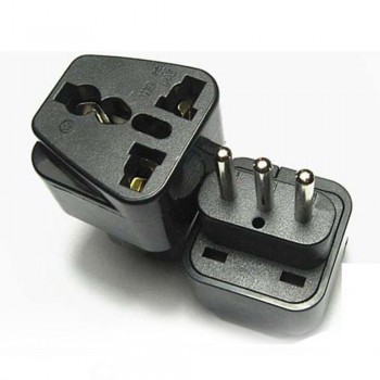 Universal UK/US/EU/AU To Italy Uruguay Syria 3 pin Travel Power Adapter Plug Charge Converter Wall Plug