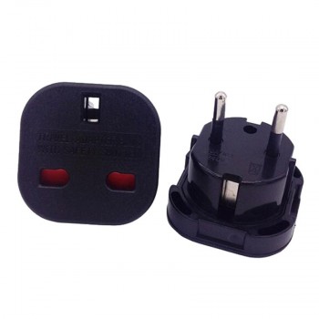 Zerosky UK TO EU European Universal Trvel Charge Aadapter Plug Converter Wall Plug Socket