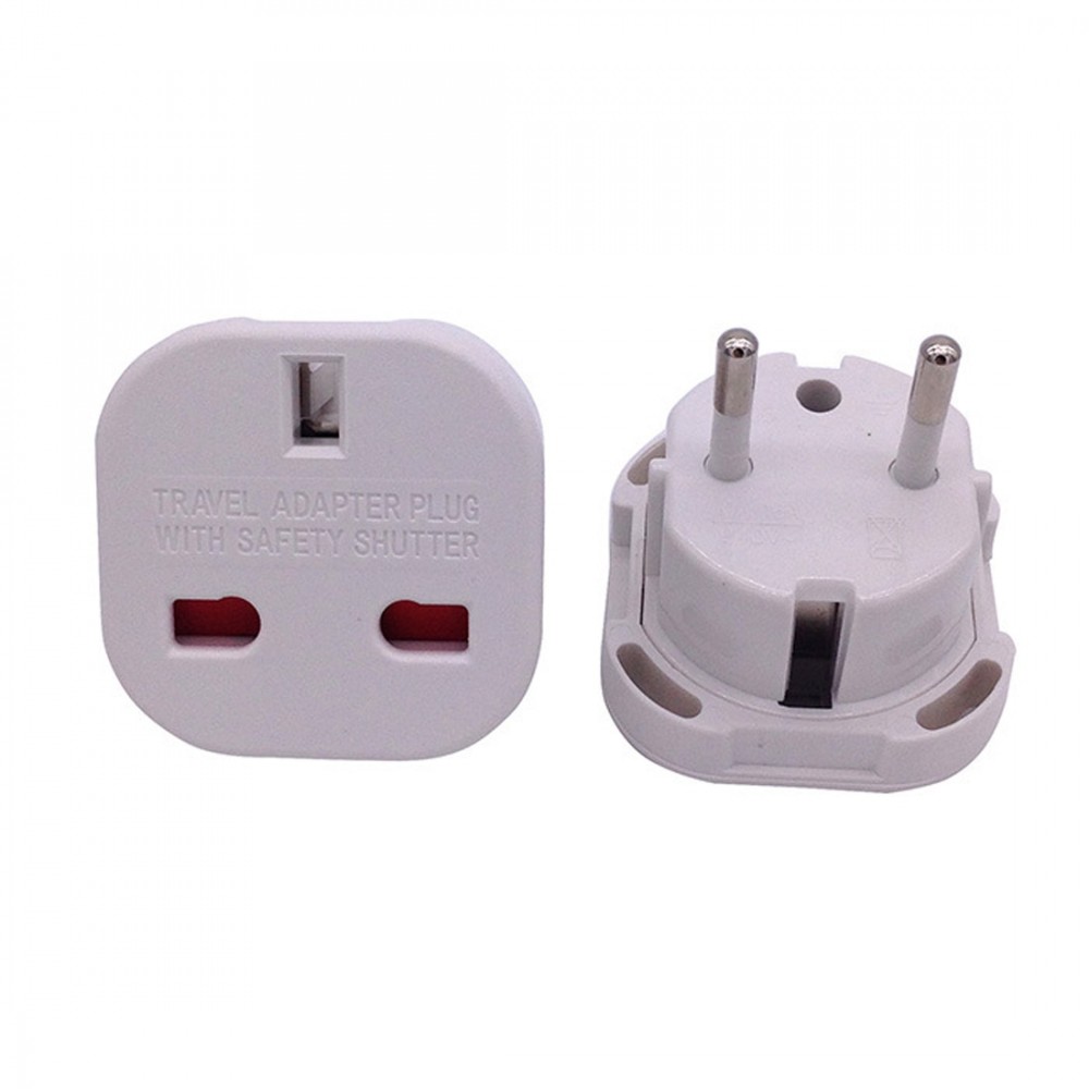 MAIF High Quality UK TO EU EUROPE EUROPEAN UNiVERSAL TRAVEL CHARGER ADAPTER PLUG CONVERTER 2 PiN Wall Plug Socket
