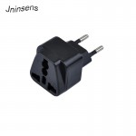 New Black Universal Portable UK/US/EU/AU to Brazil Israel Travel Power Converter Adapter Adaptor Wall Plug  for Home Travel Use
