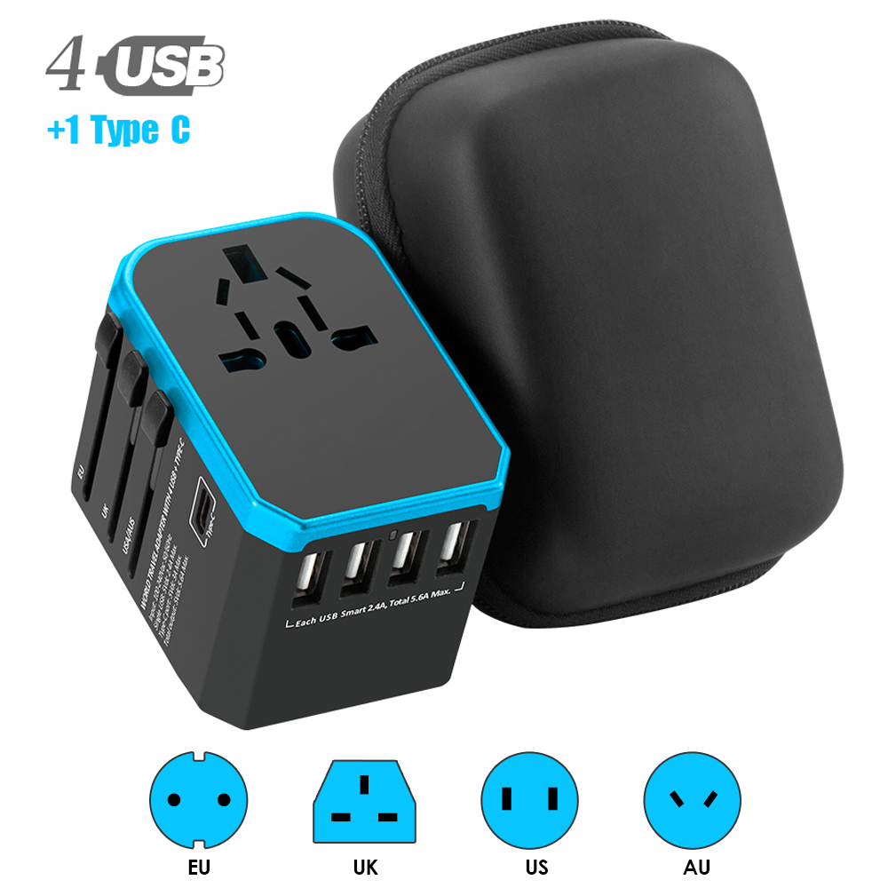 Travel adapter Universal Power Adapter Charger worldwide adaptor wall Electric Plugs Sockets Converter for mobile phones