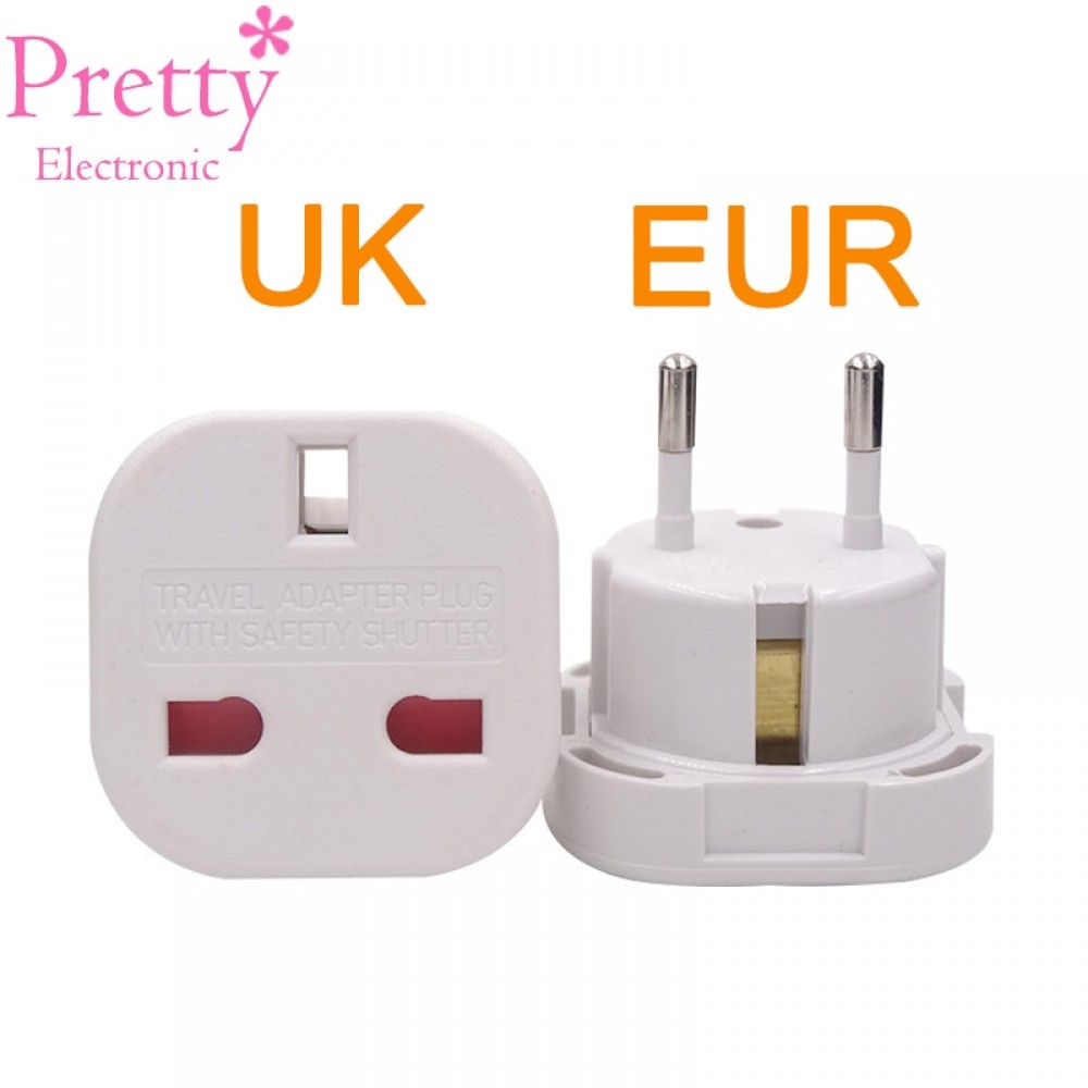 UK to European Euro EU AC Travel Charger Adapter Plug Outlet Converter Adapter power conversion plug Universal mobile phone