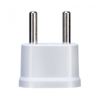 Mayitr New US USA to EU Europe Power Plug Adapter White AC Travel Power Converter Wall Charger