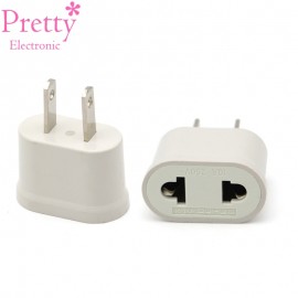 Hot Sale EU EURO Europe to USA US Travel Wall AC Power Mini Lightweight Plug Adapter Charger Outlet Converter 2 Pin Socket