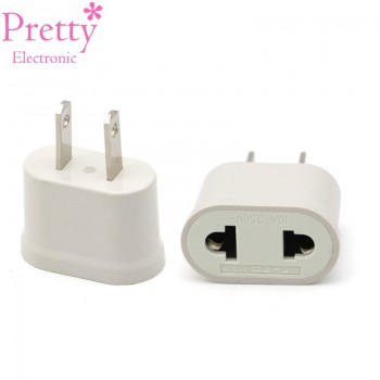 Hot Sale EU EURO Europe to USA US Travel Wall AC Power Mini Lightweight Plug Adapter Charger Outlet Converter 2 Pin Socket