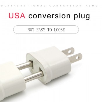 Hot Sale EU EURO Europe to USA US Travel Wall AC Power Mini Lightweight Plug Adapter Charger Outlet Converter 2 Pin Socket
