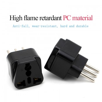 3-pin IT Conversion plug Universal UK/US/EU/AU to Italy Milan Chile Vatican Italian Travel AC Power Adapter Plug Converter