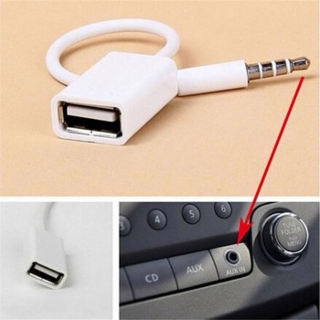 HIPERDEAL Male to Female 3.5mm AUX Audio Plug Jack To USB 2.0 Converter Cable Cord Car MP3 USB to 3.5mm audio jack cable 2018