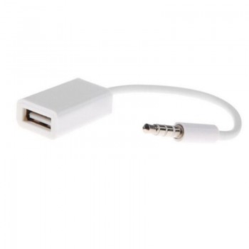 HIPERDEAL Male to Female 3.5mm AUX Audio Plug Jack To USB 2.0 Converter Cable Cord Car MP3 USB to 3.5mm audio jack cable 2018