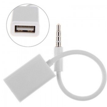 HIPERDEAL Male to Female 3.5mm AUX Audio Plug Jack To USB 2.0 Converter Cable Cord Car MP3 USB to 3.5mm audio jack cable 2018