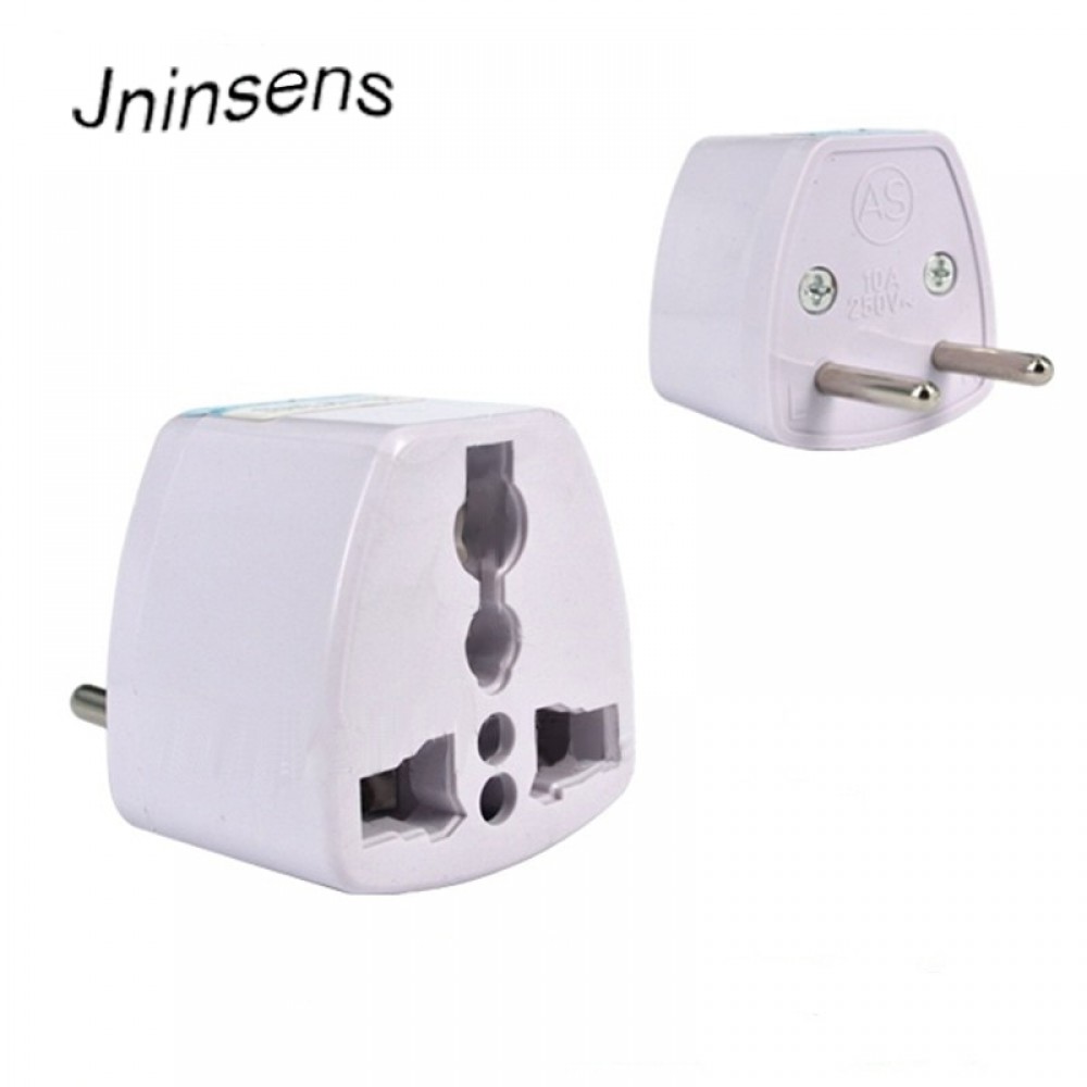 Universal AC Power 250V 10A AU UK US to EU Plug Adapter 2 Round Socket Conversion Adaptor Converter for Travel Home Use