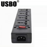 Black 250v 10a 4 jack Multifunction Universal power adaptor outlet PDU strip wiring board extension socket power cord converter