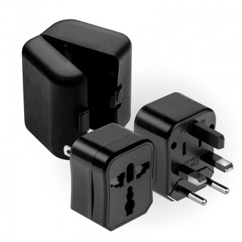 Three-in-one Global Travel Conversion 3 Sockets Plugs Universal Adapter Travel Abroad Converter Household Plugs US/AU/EU/UK