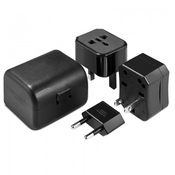 Three-in-one Global Travel Conversion 3 Sockets Plugs Universal Adapter Travel Abroad Converter Household Plugs US/AU/EU/UK