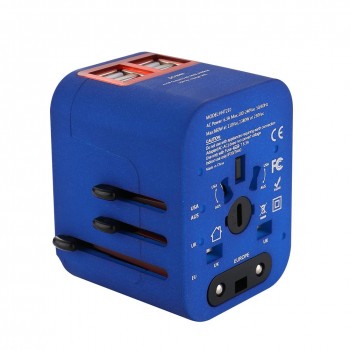 Travel Adapter International Universal Power Adapter All-in-one With 6A 4 USB Worldwide Wall Charger For UK/EU/AU/Asia