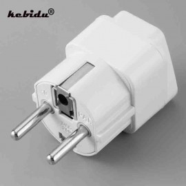 kebidu Universal Travel Adapter Electric Plug Power US AU UK to EU Plug Travel Wall AC Power Adapter 250V 10A Socket Converter