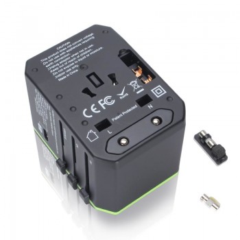 International Universal Travel Adapter 18W PD Charger For Iphone XS QC3.0 Supply Support FCP For Huawei Charger AFC For Samsung