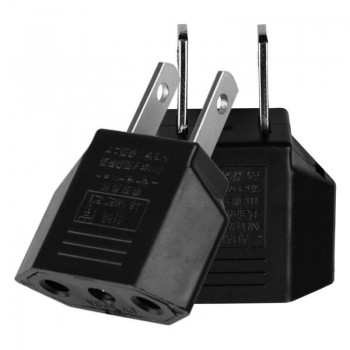 10PCS 6A Universal Travel Power Plug Adapter EU EURO to US USA Adaptor Converter AC Power Plug Adaptor Connector EU to US