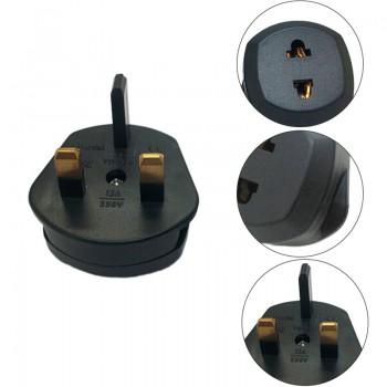 Hot Sale AC Power Charger Plug EU to UK Adapter AC Power Converter EU 2 Pins to UK 3 Pins Conversion Plugs Phone Power Adapter