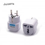 Universal 2 Pin Round Electrical Plug Converter US AU UK To European KR DE France Germany Korea Travel Plug Adapter Wholesale