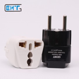 GEMT Universal UK US AU to EU AC Power Socket Plug Travel Charger Adapter Converter EU 2 pin plug Two choices