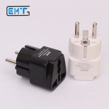 GEMT Universal UK US AU to EU AC Power Socket Plug Travel Charger Adapter Converter EU 2 pin plug Two choices
