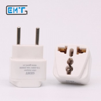 GEMT Universal UK US AU to EU AC Power Socket Plug Travel Charger Adapter Converter EU 2 pin plug Two choices