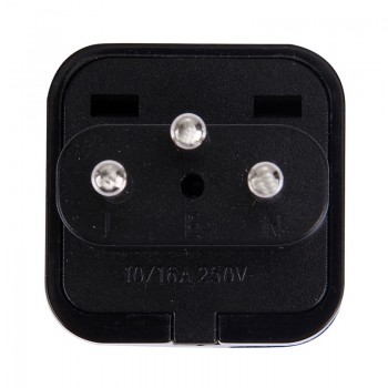 3 Pin Round Swiss Switzerland Swit to Universal AC Power Plug Adapter Socket Converter Travel Russia Israel Australia US Euro