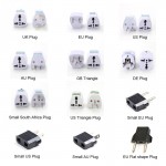 Universal UK US AU to EU AC Power Socket Plug Travel Charger Adapter Converter 2 Flat Pin #1103