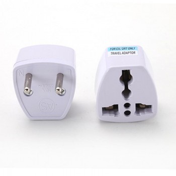Universal UK US AU to EU AC Power Socket Plug Travel Charger Adapter Converter 2 Flat Pin #1103