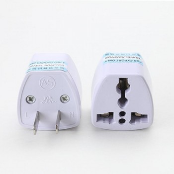 Universal UK US AU to EU AC Power Socket Plug Travel Charger Adapter Converter 2 Flat Pin #1103