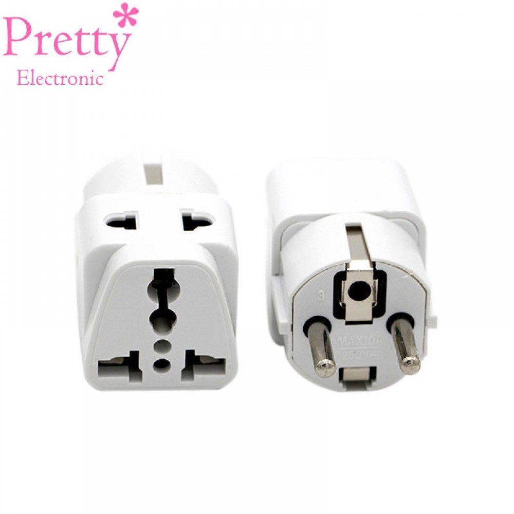 Travel German Standard Conversion Plug Two Hole Design Universal conversion Socket Indonesia Bali Korea France Netherland Russia