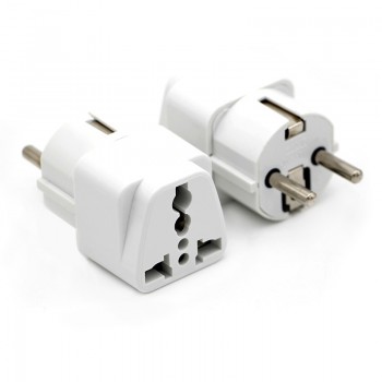 Travel German Standard Conversion Plug Two Hole Design Universal conversion Socket Indonesia Bali Korea France Netherland Russia