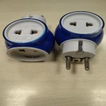 EU Plug Portable Travel Plug European power conversion head One to Three Converters Socket