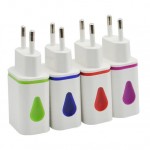 LED USB 2 Port Wall Home Travel AC Charger Adapter EU Plug Charging for iPhone For Samsung S7 For LG For HTC amp;more smartphones