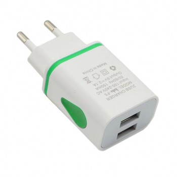 LED USB 2 Port Wall Home Travel AC Charger Adapter EU Plug Charging for iPhone For Samsung S7 For LG For HTC amp;more smartphones