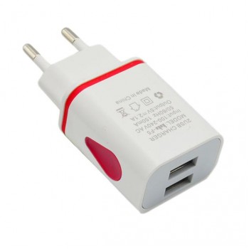 LED USB 2 Port Wall Home Travel AC Charger Adapter EU Plug Charging for iPhone For Samsung S7 For LG For HTC amp;more smartphones