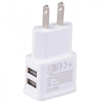 Dual USB Charger 5V 1A EU Plug Universal Mobile Phone charger Wall AC Power charger International plug Adaptor for IPhone Samsun