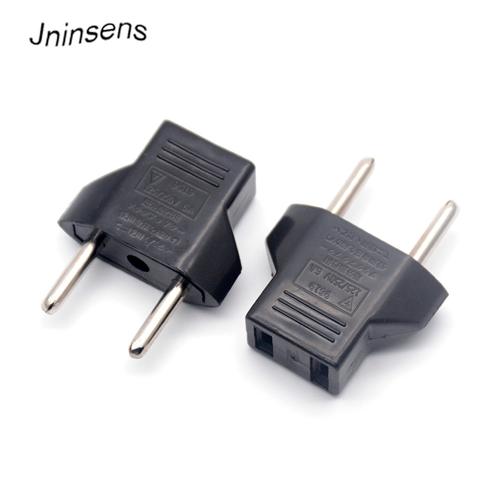 Common US to EU AC Power Plug Home Travel Converter USEurope EURO Wall Charger Jack Connector Socket Adapter Adaptor