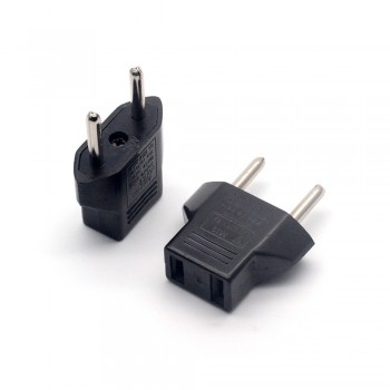 Common US to EU AC Power Plug Home Travel Converter USEurope EURO Wall Charger Jack Connector Socket Adapter Adaptor