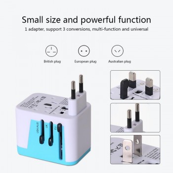 Global Universal Plug Adapter 4 USB Plug Adapter Socket Multi-function Socket Converter WTA-788