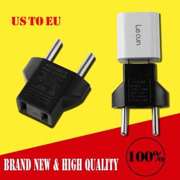 Universal US USA to Euro EU Europe Adapter AC Plug 2 Round Pin Socket Travel Converter Power Supply Chargers and Converters