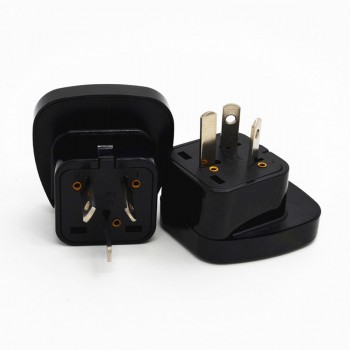 5PCS  White Black 3pin AU Australia New Zealand Power Converter Electric Plug power Socket Adapter US/UK/EU to AU NZ Travel Sock