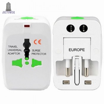 30pcs/lot White Multi-purpose global Universal travel Adapter Plug AC Power Adaptor with AU US UK EU plug socket converter box