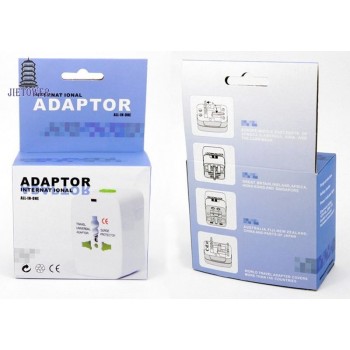 30pcs/lot White Multi-purpose global Universal travel Adapter Plug AC Power Adaptor with AU US UK EU plug socket converter box