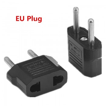 100PC Universal US EU AU Plug USA Euro Europe Travel Wall AC Power Charger Outlet Adapter Converter 2 Round Socket Input Pin