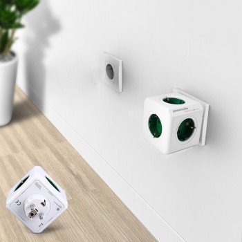 Allocacoc Charging Dock Original PowerCube Socket EU Plug 5 Outlets Adapter-16A 250V 3680w Power Cube