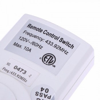 ALLOYSEED Wireless Smart Home Device With Remote Control EU/US Standard Plug Power Outlet Light Switch Plug Socket 433.93 MHz